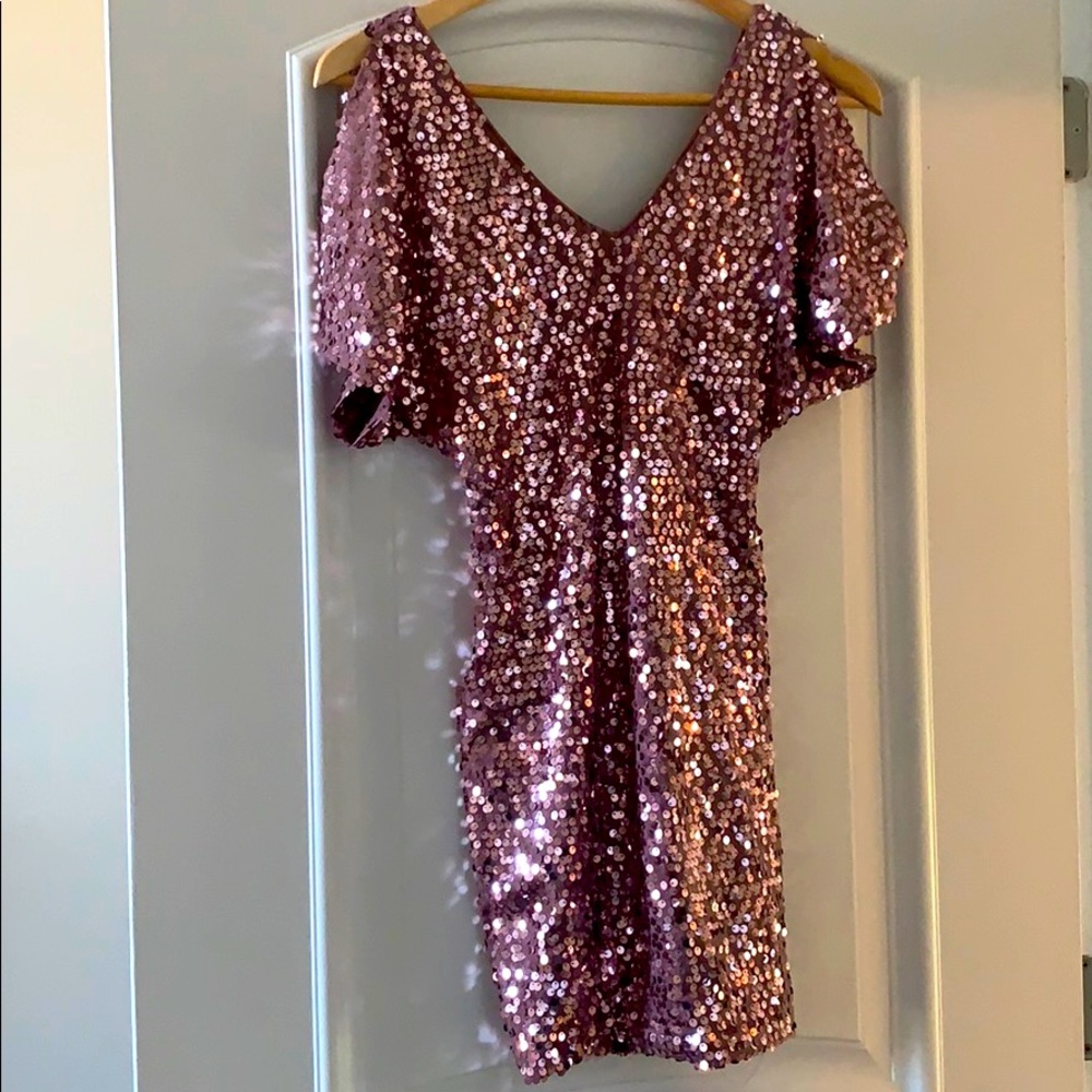 MAUX SEQUIN MINI DRESS